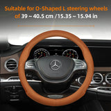 Leather Steering Wheel Cover for Mercedes C-Class E-Class