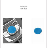 For Audi 8V A3 S3 (2014-2019) Sport Car Multimedia Knob Trim Sticker Cover Panel Made of Alcantara Interior Accessories