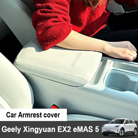 For Geely Xingyuan EX2 eMAS 5 Armrest Box Leather Cover Center Console Protector Pad Interior Modification Car Interior Modif