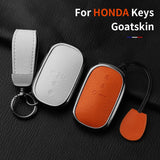 Aluminum Alloy Goatskin Car Key Case Cover for Honda Civic 11th 2022 Car Interior Accessory OEM