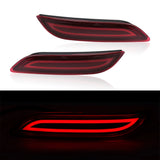 LED Bumper Reflector Signal for Toyota Camry 2018-2025 LED Ambient Light MAGIC COLORM Red B