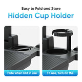 Expandable Car Backseat Desk for Laptop & Dining, with Non-Slip Pad & Device Holder, Adjustable, Foldable Car Interior Access