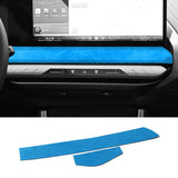 For BMW X3 G45 G48 (2025-) Under The Central Control Instrument Panel Screen Trim Stickers Interior Accessory Made of Alcanta