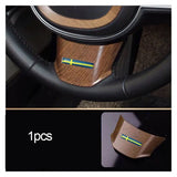 ABS Wood Grain Steering Ring for Volvo V60 2020-2024 Car Interior Accessory LINGLUYANG 1pcs 1 V90 2016-2024