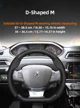 Carbon Fiber Leather Wheel Cover for Peugeot 207 208