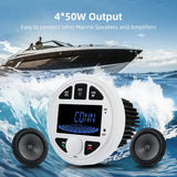 Waterproof Marine Bluetooth Audio Receiver for Boats and ATVs