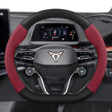 Cupra Suede Carbon Fiber Steering Wheel Cover Fit