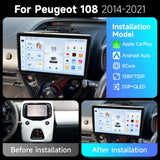 2K Android Navigation System for Toyota Aygo 2016–2020 Android Head Unit JIUYIN