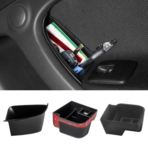 Flocking Door Handle Storage for Smart 453 Fortwo Car Interior Accessory GMUNI