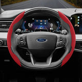 Segmented Suede Steering Cover for Ford Focus