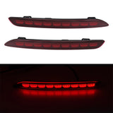 3-in-1 LED Rear Bumper Reflector for Honda Accord 23 LED Ambient Light MAGIC COLORM Red B