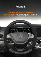 Suede Carbon Steering Wheel Cover for Mercedes