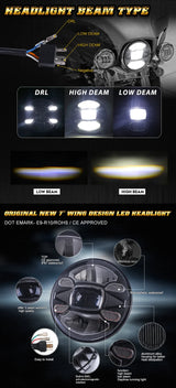 7" LED Headlight for Harley Motorcycles