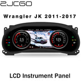 12.3 Inch Digital Instrument Cluster for Jeep Wrangler 2011–2017 Android Head Unit ZJCGO Default Title