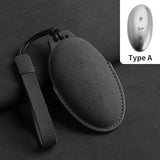 Suede Car Key Case Cover For Rising Auto R7 F7 ER6 Car Key Shell Accessories