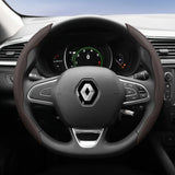Renault Non-Slip D-Shaped Leather Steering Cover