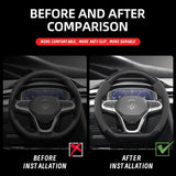 Matte Carbon Fiber Wheel Cover for VW Golf Car Interior Accessory Hocasen