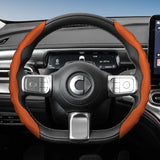 Wavy Sports Leather Steering Wheel Cover Smart Fortwo
