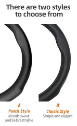 Breathable Leather Steering Cover for Jeep Wrangler JL