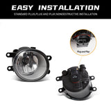 Halogen Fog Lamps with DRL for Toyota Wish 2004-2005 Fog Light Assembly MAGIC COLORM