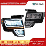LED Reflection Bowl Headlights for Ford F-150 2009-2014 Headlight Assembly Vland