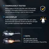 Dual Beam LED Projector Headlights for Camaro 20-24 Car Interior Accessory Vland