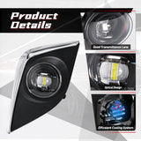 LED Fog Lamp Assembly DRL for Toyota Corolla 2014-2016 LED Ambient Light MAGIC COLORM