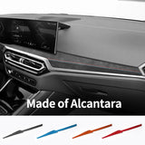 For BMW Two-gate G42 3er I3 G20 G28 4er I4 G23 Center Console Dashboard Trim Sticker Car Interior Accessories Made of Alcanta