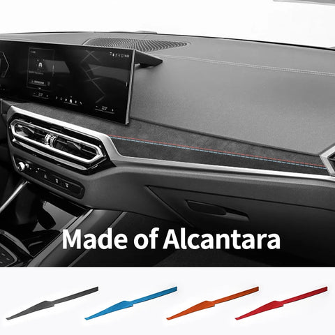 For BMW Two-gate G42 3er I3 G20 G28 4er I4 G23 Center Console Dashboard Trim Sticker Car Interior Accessories Made of Alcanta