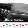 For BMW Two-gate G42 3er I3 G20 G28 4er I4 G23 Center Console Dashboard Trim Sticker Car Interior Accessories Made of Alcantara