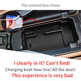 Smabee Car Armrest Storage Box for Buick Envision 2021 Center Console Organizer Tray Interior Accessories Tidying Armrest Box