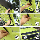 Leather Hood Cover Protection for Suzuki Jimny 2019-2025 Car Interior Accessory HEBE
