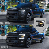 LED Headlights with Dual Beam Projector for Ford F150 18-20 Car Interior Accessory Vland