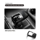 Carbon Fiber For Chevrolet Silverado (2022-2023) Gear Shift Knob Cover Lever Shifter Boot