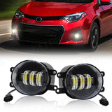 Fog Light Assembly White LED Lens for Toyota 2011-2013 Car Interior Accessory MAGIC COLORM Default Title