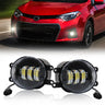 Fog Light Assembly White LED Lens for Toyota 2011-2013