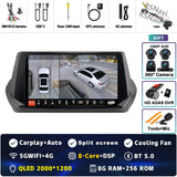 9-inch QLED Android Multimedia Player for Peugeot 208 2019–2022
