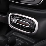 AC Panel Cover Stainless Steel Trim for Smart Fortwo 453 Car Interior Accessory GMUNI