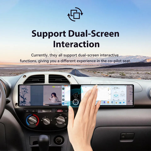 24.6" Passenger Dual Screen Multimedia System for Toyota RAV4 Android Head Unit Aotsr 8G128G and 360Camera Eight Core
