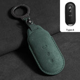 Suede Car Key Case Cover for Aito M9 2024 Car Key Protective Shell Accessories