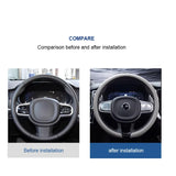 Anti-Slip One-Piece Steering Wheel Cover for Volvo Car Interior Accessory LINGLUYANG