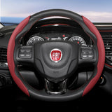 Breathable Leather Steering Wheel Cover for Fiat Cars