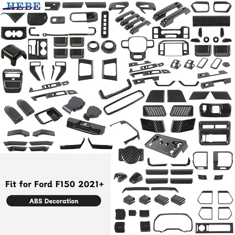 Interior Trim Stickers for Ford F150 2021-2024 Car Interior Accessory HEBE