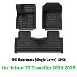 Custom TPE All-Weather Floor Liners for Jetour T2 2024–2025