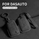 Suede Car Remote Key Case Cover for Volkswagen Golf Car Interior Accessory OEM