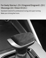 Made of Alcantara For Geely Starray L Car Gear Shift Knob Cover Car Interior Accessory OEM