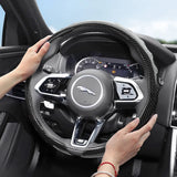 Jaguar Sport Carbon Fiber Steering Wheel Cover Car Interior Accessory Hocasen