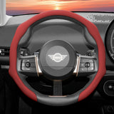 Perforated Leather Steering Wheel Cover for Mini