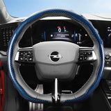 Opel Wave Steering Wheel Cover Carbon Fiber Texture