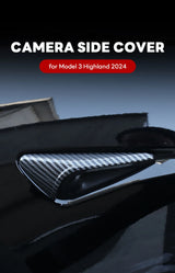 For Tesla New Model 3 Highland 2024 and New Model Y LAUNCH Juniper 2025 Side Camera Cover Lens Protector Black White Red Shiny